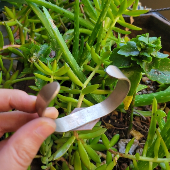 Vintage 1960s-1970s Silver & Copper Bracelet - Picture 10 of 11